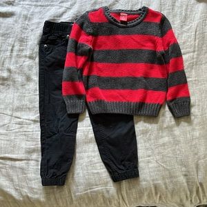 Boy’s 4T Holiday Sweater Outfit